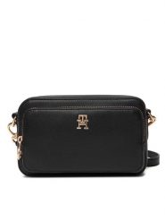 Tommy Hilfiger Torebka Th Icon Camera Bag AW0AW18120 Czarny. Czarne listonoszki Tommy Hilfiger, bez wzorów, ze skóry, bez dodatków. Za 529.99 zł.