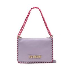Torebka LOVE MOSCHINO. Fioletowe torebki klasyczne Love Moschino, bez wzorów, klasyczne, bez dodatków. Za 659.99 zł.