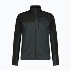 Bluza trekkingowa damska CMP 36G1197. Czarne bluzy CMP, l, bez wzorów, z elastanu, bez ramiączek, bez kaptura. Za 289.99 zł.