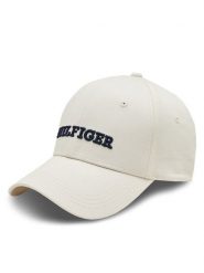 Tommy Hilfiger Czapka z daszkiem Hilfiger Prep Cap AW0AW16040 Écru. Czapki z daszkiem Tommy Hilfiger, bez wzorów, z materiału. Za 119.99 zł.