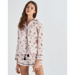 Dwuczęściowa piżama z nadrukiem all over - Różowy. Piżamy marki Sinsay. Za 69.99 zł.