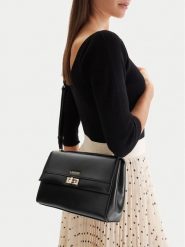 Lasocki Torebka CEO-LSK-L-019-09 Czarny. Czarne listonoszki Lasocki, bez wzorów, z materiału, bez dodatków. Za 159.99 zł.