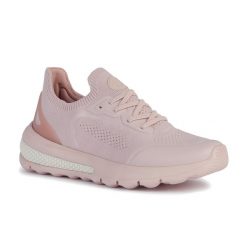 Buty damskie Geox Spherica Actif. Czerwone buty treningowe Geox, na lato, bez wzorów, z materiału, bez zapięcia. Za 409.99 zł.