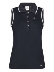 LUHTA Top "Kivisaari" w kolorze granatowym rozmiar: M. Niebieskie topy Luhta, m, bez wzorów, bez kołnierzyka, bez ramiączek. Za 61.31 zł.