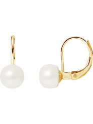 Pearline Złote kolczyki z perłami rozmiar: onesize. Białe kolczyki Pearline, z perłą, złote. Za 391.99 zł.