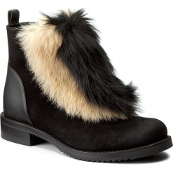 Botki LORIBLU - 8I K2T187 KK Camoscio/Vitello Nero/Lap. Czarne botki Loriblu, ze skóry. W wyprzedaży za 1,039.00 zł.