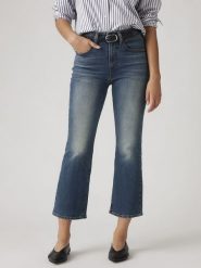 Levi's Dżinsy - Bootcut fit - w kolorze niebieskim rozmiar: W33/L29. Niebieskie jeansy Levi's, l, z aplikacjami, ze skóry, klasyczne. Za 219.08 zł.