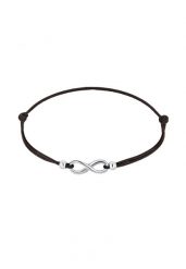 Elli Damski symbol nieskończoności Infinity elastyczny czarny w srebrze 925 Sterling Silver Bransoletki 1 ct. Czarne bransoletki Elli, srebrne. Za 243.99 zł.