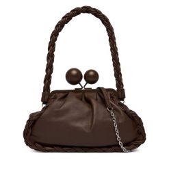 Torebka Weekend Max Mara. Brązowe listonoszki Weekend Max Mara, bez wzorów, bez dodatków. Za 1,809.00 zł.