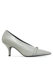 Patrizia Pepe Szpilki 8Z0097/L048-S702 Szary. Szare szpilki Patrizia Pepe, bez wzorów, ze skóry, bez obcasa, na szpilce, bez zapięcia. Za 1,249.00 zł.