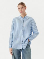 Vero Moda Koszula Linn 10305085 Niebieski Relaxed Fit. Niebieskie koszule Vero Moda, xl, bez wzorów, ze lnu, bez kołnierzyka, bez ramiączek. Za 189.99 zł.
