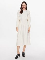 Liviana Conti Sukienka codzienna F3SS24 Écru Relaxed Fit. Sukienki Liviana Conti, na co dzień, bez wzorów, z syntetyku, bez kołnierzyka, bez ramiączek, proste. Za 1,339.00 zł.