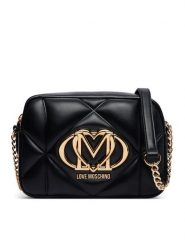 LOVE MOSCHINO Torebka JC4038PP1PLC0000 Czarny. Czarne listonoszki Love Moschino, bez wzorów, ze skóry, bez dodatków. Za 879.99 zł.