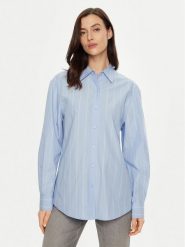 Calvin Klein Koszula K20K207670 Błękitny Regular Fit. Niebieskie koszule Calvin Klein, bez wzorów, z bawełny, bez kołnierzyka, bez ramiączek. Za 369.99 zł.
