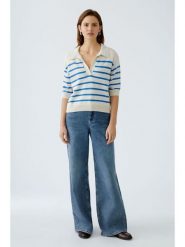 Oui Sweter w kolorze beżowym rozmiar: 42. Brązowe swetry Oui, bez wzorów, bez ramiączek. Za 165.99 zł.