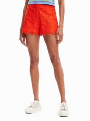 Desigual Szorty materiałowe Preston 23SWPW04 Pomarańczowy Regular Fit. Brązowe szorty Desigual, bez wzorów, z materiału. Za 489.99 zł.