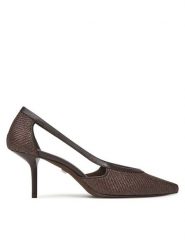 Max Mara Szpilki Strawpump 2514521312600 Brązowy. Brązowe szpilki Max Mara, bez wzorów, z materiału, bez obcasa, na szpilce, bez zapięcia. Za 2,739.00 zł.