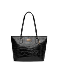 DeeZee Torebka DZE-S-004-07 Czarny. Czarne shopper bag DeeZee, bez wzorów, z materiału, bez dodatków. Za 149.99 zł.
