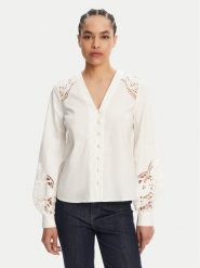 TWINSET Koszula 251TT2333 Écru Regular Fit. Koszule Twinset, bez wzorów, z bawełny, bez kołnierzyka, bez ramiączek. Za 1,219.00 zł.