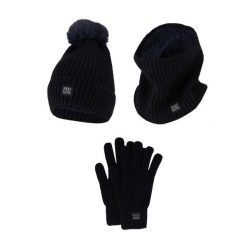 Zestaw Damski Rękawiczki/Czapka/Chusta. Niebieskie chusty HEAT KEEPER, na zimę, bez wzorów, z materiału, sportowe. W wyprzedaży za 224.60 zł.