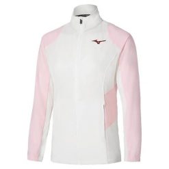 Damska bluza dresowa Mizuno Front Shadow. Białe bluzy bez kaptura Mizuno, l, bez wzorów, z dresówki, bez kaptura, na fitness i siłownię. Za 364.20 zł.