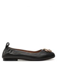 Boss Baleriny Dasy Ballerina NABB 50523537 Czarny. Czarne baleriny Boss, bez wzorów, ze skóry, bez obcasa, bez zapięcia. Za 659.99 zł.