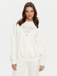 Guess Spodnie dresowe V5RB13 KC3D2 Czarny Regular Fit. Czarne spodnie dresowe Guess, z aplikacjami, z bawełny. Za 329.99 zł.