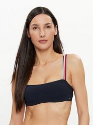 Tommy Hilfiger Góra od bikini UW0UW05291 Granatowy. Niebieskie bikini Tommy Hilfiger, bez wzorów, z syntetyku. Za 129.99 zł.