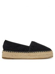DeeZee Espadryle 3H39248-1 Czarny. Czarne espadryle DeeZee, bez wzorów, z materiału, bez obcasa. Za 119.99 zł.