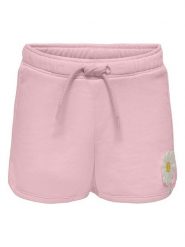 KIDS ONLY Szorty dresowe "Ginnie" w kolorze jasnoróżowym rozmiar: 122. Różowe szorty KIDS ONLY, z aplikacjami, z bawełny. Za 43.78 zł.