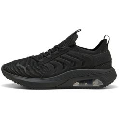 Buty sportowe Puma Ayro Street. Czarne buty treningowe Puma, bez wzorów, z materiału, bez zapięcia. Za 390.00 zł.