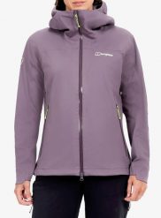 Kurtka softshell damska Berghaus Ridge-Roamer 3L Softshell Jacket. Fioletowe kurtki przejściowe sportowe Berghaus, l, bez wzorów, z materiału, bez kaptura, trekkingowe. Za 1,154.99 zł.