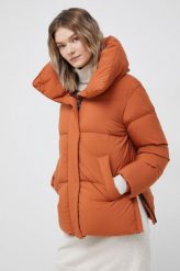 Hetrego kurtka puchowa damska kolor brązowy zimowa. Brązowe kurtki HETREGO, na zimę, bez wzorów, z puchu, bez kaptura. W wyprzedaży za 1,449.90 zł.
