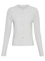 MOSS COPENHAGEN Kardigan w kolorze szarym rozmiar: L/XL. Szare swetry Moss Copenhagen, l, bez wzorów, ze splotem, bez ramiączek. Za 105.63 zł.