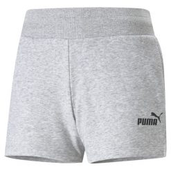 Damskie szorty dresowe Active PUMA Light Gray Heather. Czarne szorty sportowe Puma, bez wzorów, z dresówki, na fitness i siłownię. W wyprzedaży za 108.30 zł.