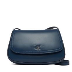 Torebka Calvin Klein. Niebieskie listonoszki Calvin Klein, bez wzorów, bez dodatków. Za 409.99 zł.