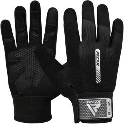 Rękawiczki treningowe W1 - wyjątkowo przyczepne - Czarny – S. Czarne rękawiczki RDX SPORTS, bez wzorów, sportowe. Za 89.99 zł.