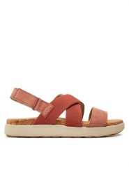 Keen Sandały Elle Criss Cross 1028625 Pomarańczowy. Brązowe sandały Keen, bez wzorów, z materiału, bez obcasa, na płaskiej podeszwie, bez zapięcia. Za 399.99 zł.