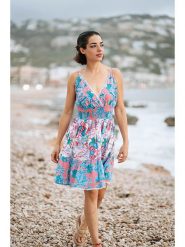 Isla Bonita by SIGRIS Sukienka ze wzorem rozmiar: L. Sukienki Isla Bonita by SIGRIS, l, bez wzorów, z bawełny, bez kołnierzyka, bez ramiączek, midi. Za 83.62 zł.