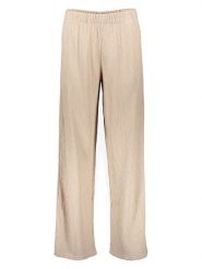 ONLY Spodnie w kolorze beżowym rozmiar: L/L32. Brązowe spodnie materiałowe ONLY, bez wzorów, z materiału, z podwyższonym stanem. Za 105.88 zł.