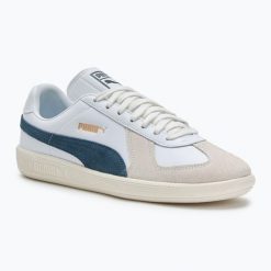 Buty PUMA Army Trainer pumawarm night. Białe buty sportowe lifestyle Puma, bez wzorów, sportowe, bez zapięcia. Za 209.99 zł.