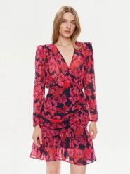Morgan Sukienka letnia 241-RANDA.F Różowy Slim Fit. Czerwone sukienki Morgan, bez wzorów, z syntetyku, bez kołnierzyka, bez ramiączek. Za 269.99 zł.