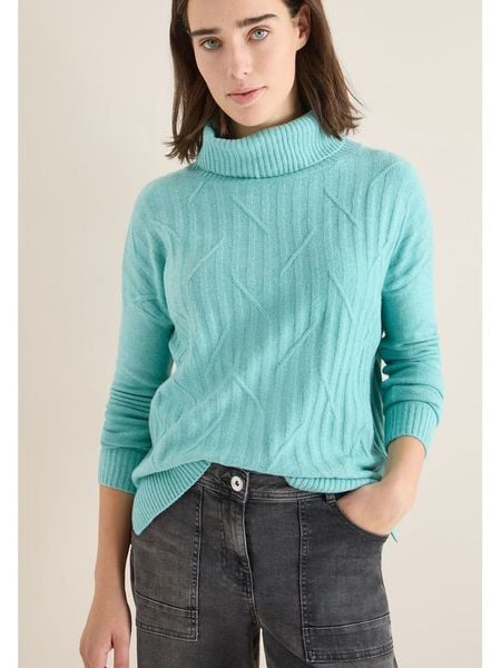 Cecil Golf w kolorze turkusowym rozmiar: M. Niebieskie swetry Cecil, m, bez wzorów, bez ramiączek. Za 183.15 zł.