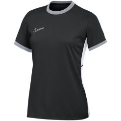 T-shirt sportowy z krótkim rękawem damski Dri Fit Acadenmy 25 SS. Czarne t-shirty sportowe Nike, xl, bez wzorów, z materiału, bez ramiączek, trekkingowe, dri-fit (nike). Za 79.99 zł.
