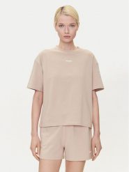 HUGO T-Shirt 50490593 Beżowy Relaxed Fit. Brązowe t-shirty Hugo, xl, bez wzorów, z bawełny, bez kołnierzyka, bez ramiączek. Za 219.99 zł.