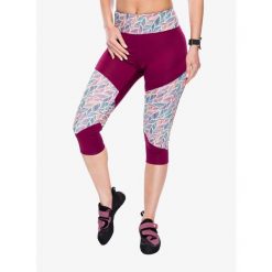 Legginsy wspinaczkowe damskie Ocun Rhea 3/4 Leggings. Czerwone legginsy Ocun, bez wzorów. Za 114.99 zł.