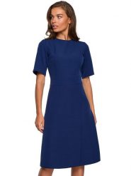 Stylove Sukienka w kolorze granatowym rozmiar: M. Niebieskie sukienki Stylove, m, bez wzorów, bez kołnierzyka, bez ramiączek, midi. Za 205.45 zł.