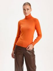BGN Golf w kolorze pomarańczowym rozmiar: 34. Pomarańczowe swetry BGN, bez wzorów, bez ramiączek. Za 74.63 zł.