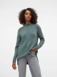 Vero Moda Sweter "Plaza" w kolorze turkusowym rozmiar: M. Niebieskie swetry Vero Moda, m, bez wzorów, z wełny, bez ramiączek. Za 105.63 zł.