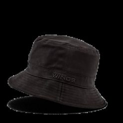 Bucket Hat WINGS UNLEASH bawełniany kapelusz BLACK. Czarne kapelusze Wings, na lato, bez wzorów, z bawełny, eleganckie. Za 49.90 zł.